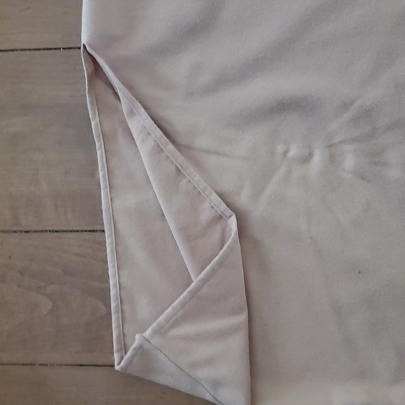 Flannel fleece poncho/wrap in a neutral toast shade. - Picture 6 of 6